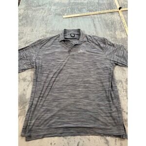 FootJoy FJ Men's XL Golf Polo Shirt Durango Hills Gray Heather Performance
